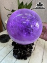 Bi Cầu Đá Thạch Anh Tím Đường Kính Hạt 14 (cm) 3,5kg