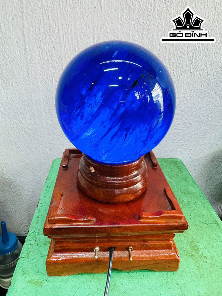 Bi Cầu Thủy Tinh Xanh Đường Kính Hạt 12 (cm) 1,8kg