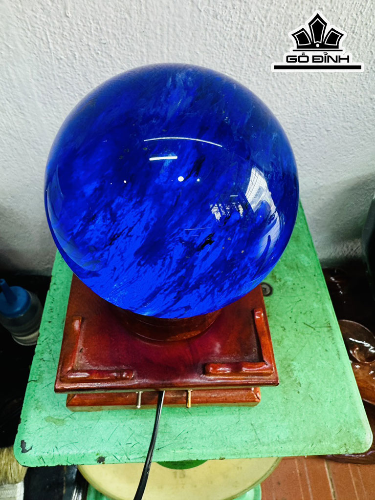 Bi Cầu Thủy Tinh Xanh Đường Kính Hạt 12 (cm) 1,8kg