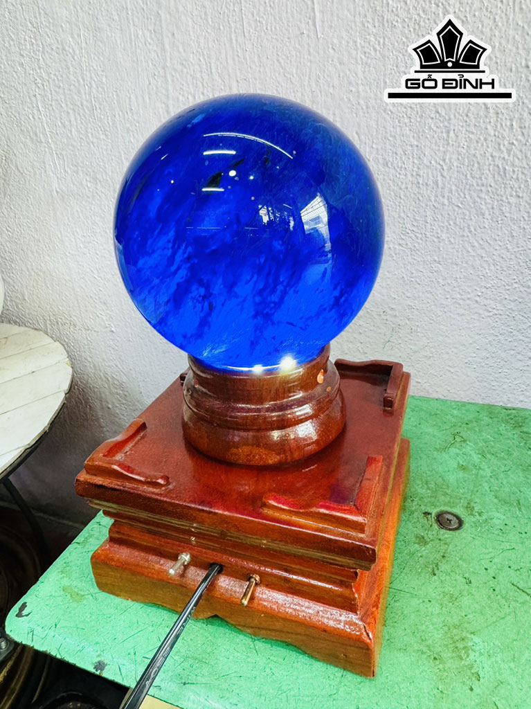 Bi Cầu Thủy Tinh Xanh Đường Kính Hạt 12 (cm) 1,8kg