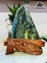 Tác Phẩm Đá Xà Cừ (Labradorite) Cao 23 Ngang 16 (cm) 3,4kg