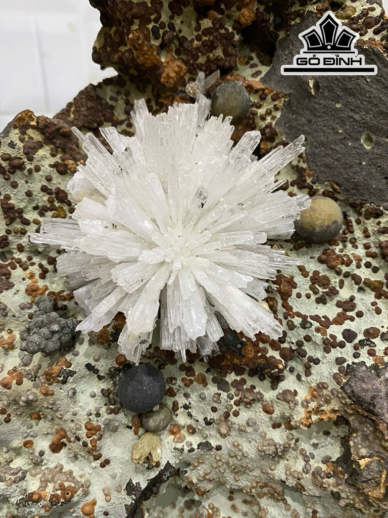 Bông Hoa Ưu Đàm Đá Trầm Tích Cao 38 (cm) 7,5kg