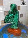 Tác Phẩm Đá Malachite Cao 21 (mm) 1,61kg