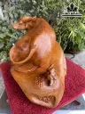 Tượng Trâu Gỗ Ngọc Am Cao 26 Ngang 39 Sâu 26 (cm)