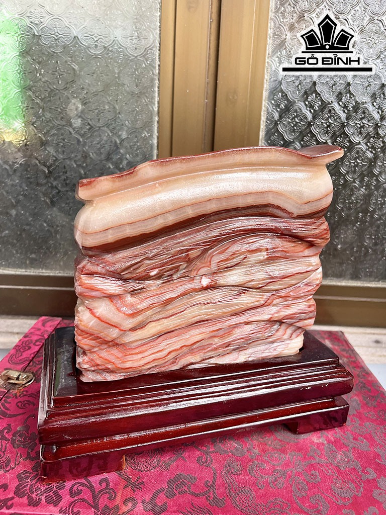 Tác Phẩm Đá Thịt Heo (Canxit) Cao 18 Ngang 20 (cm) 5,27kg