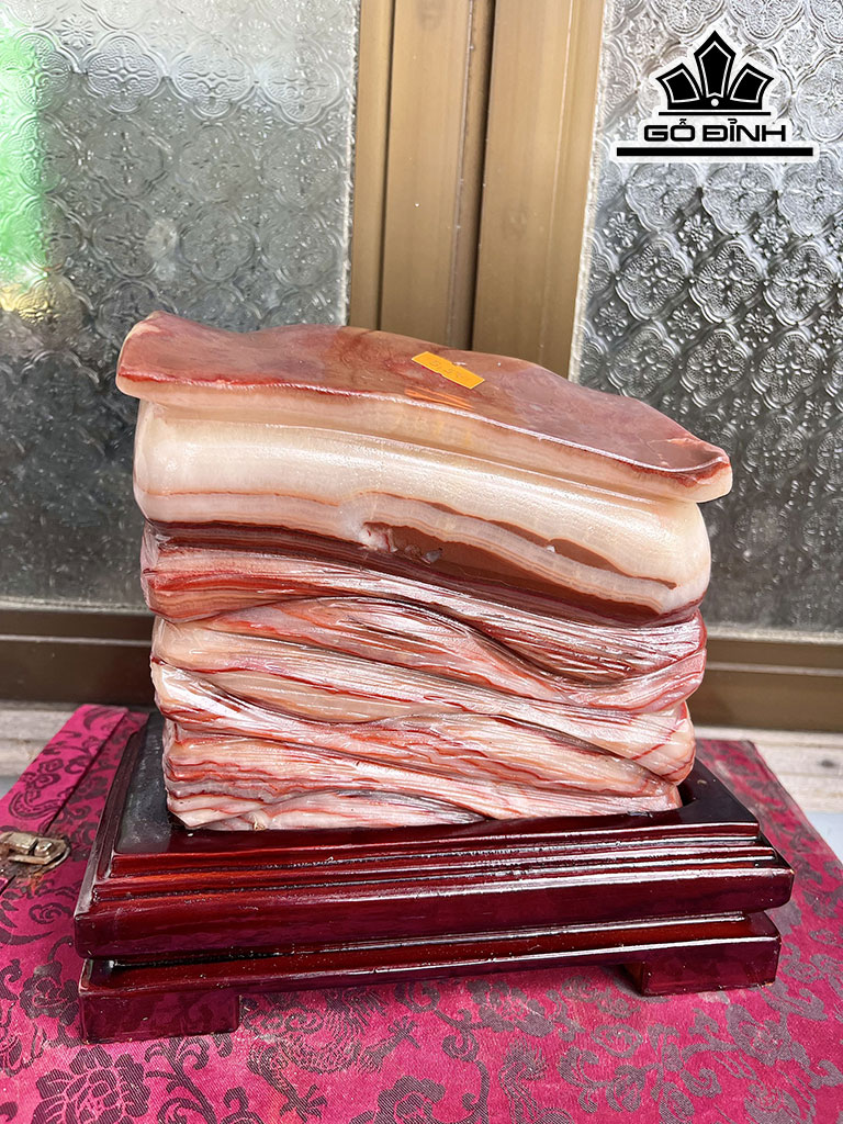 Tác Phẩm Đá Thịt Heo (Canxit) Cao 18 Ngang 20 (cm) 5,27kg