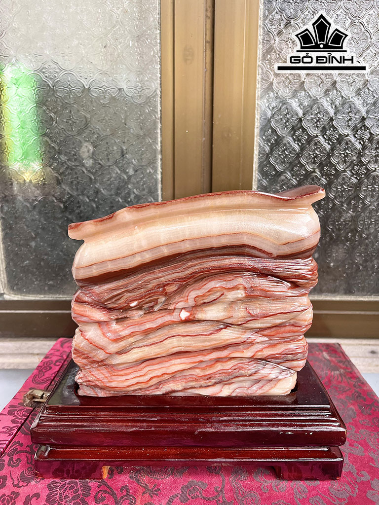 Tác Phẩm Đá Thịt Heo (Canxit) Cao 18 Ngang 20 (cm) 5,27kg