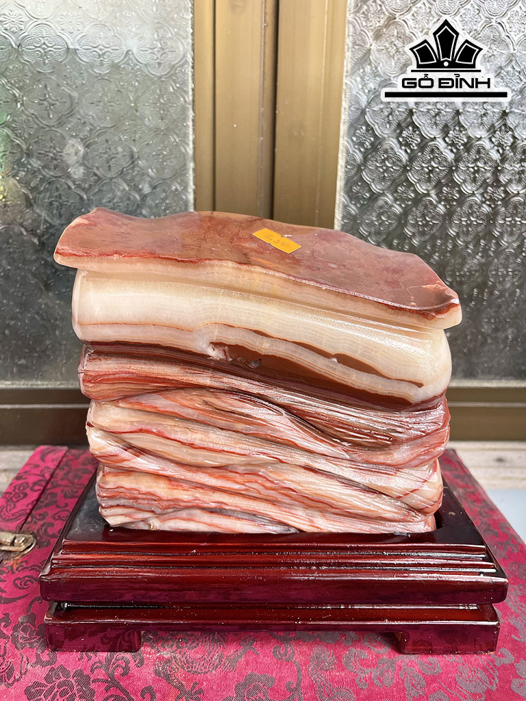 Tác Phẩm Đá Thịt Heo (Canxit) Cao 18 Ngang 20 (cm) 5,27kg