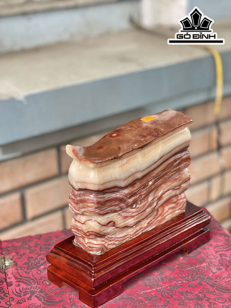 Tác Phẩm Đá Thịt Heo (Canxit) Cao 19 Ngang 23 (cm) 4,31kg