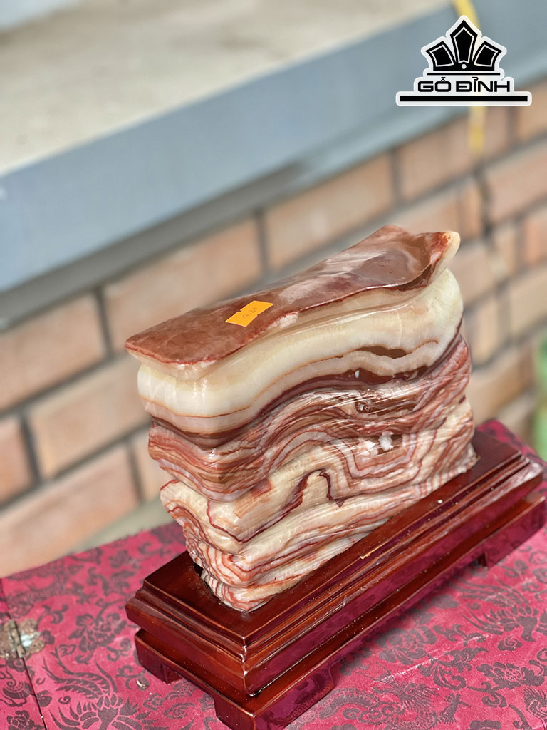 Tác Phẩm Đá Thịt Heo (Canxit) Cao 19 Ngang 23 (cm) 4,31kg