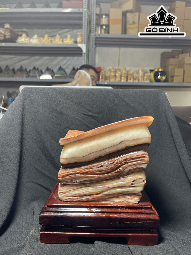 Tác Phẩm Đá Thịt Heo (Canxit) Cao 17 Ngang 18 (cm) 3,31kg