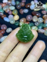 Mặt Dây Chuyền Phật Di Lặc Đá Ngọc Bích Cao 25 Ngang 22 (mm)