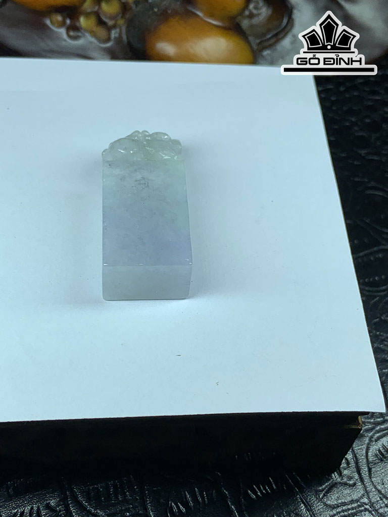 Ấn Tỳ Hưu Đá Cẩm Thạch Cao 42,5 Ngang 19 Sâu 13 (mm) 31,1g