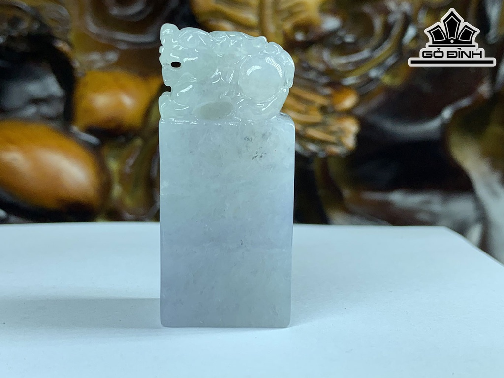 Ấn Tỳ Hưu Đá Cẩm Thạch Cao 42,5 Ngang 19 Sâu 13 (mm) 31,1g