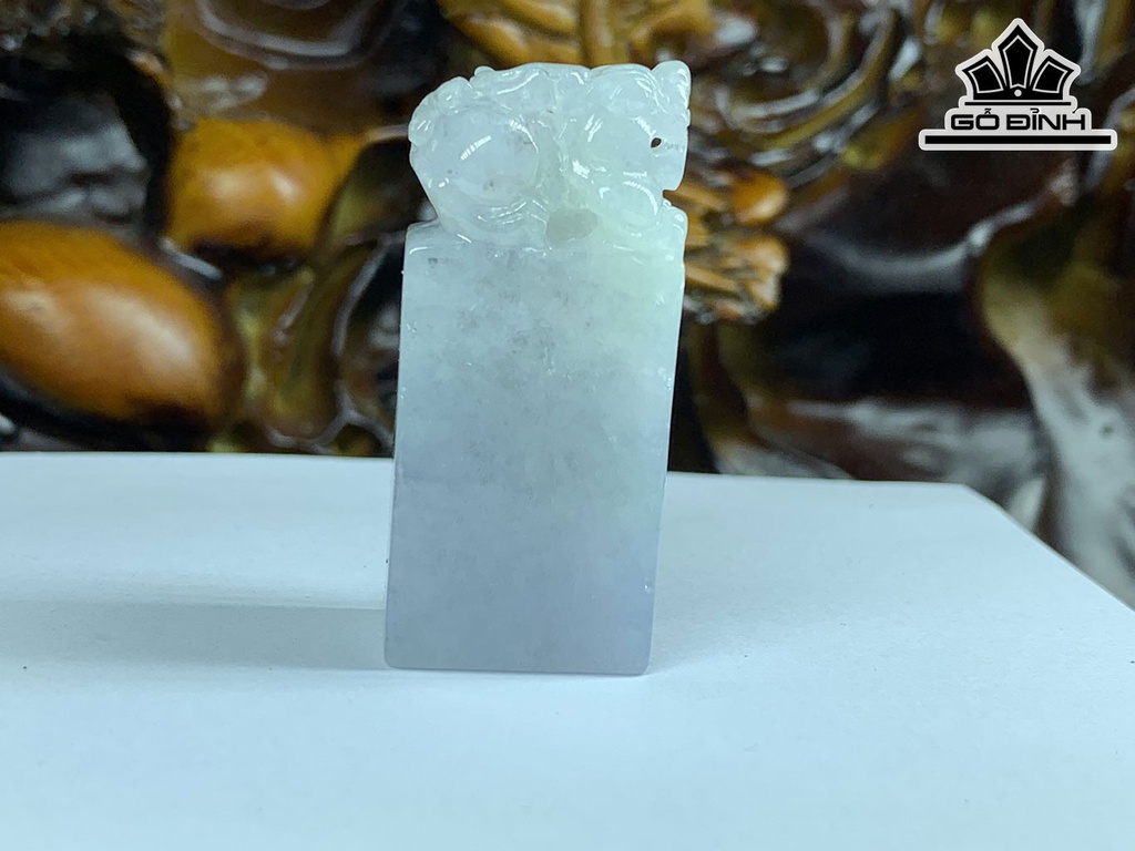 Ấn Tỳ Hưu Đá Cẩm Thạch Cao 42,5 Ngang 19 Sâu 13 (mm) 31,1g