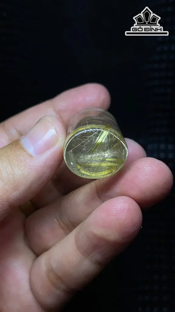 Ấn Tỳ Hưu Đá Thạch Anh Tóc Vàng Cao 44,5 Ngang 19,6 Sâu 16 (mm) 26g