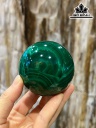 Bi Cầu Đá Malachite Đường Kính Hạt 6,5 (cm) 613g