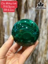 Bi Cầu Đá Malachite Đường Kính Hạt 6,5 (cm) 613g