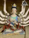 Tượng Chuẩn Đề Bồ Tát Gốm Tàu Cao 132 Ngang 120 (cm)