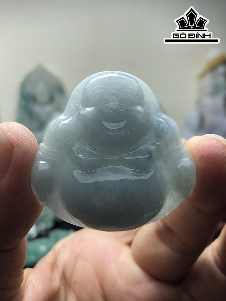 Di Lặc Đá Cẩm Thạch Cao 40,9 Ngang 41,9 Sâu 11,9 (mm) 31g