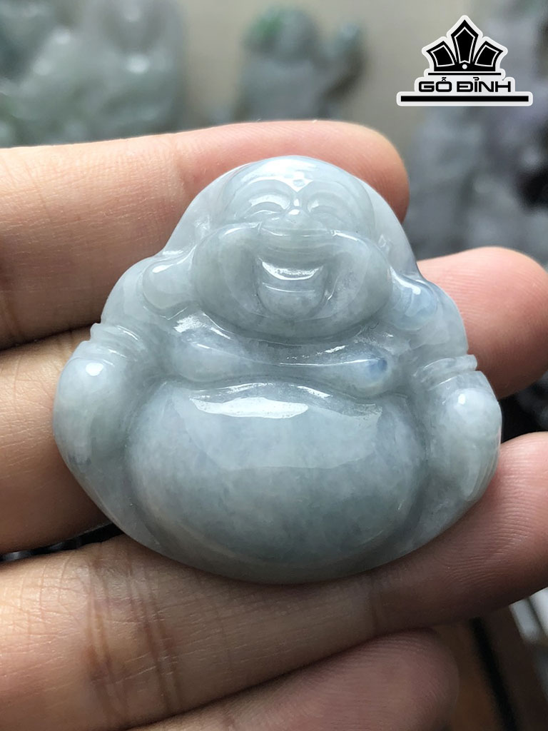 Di Lặc Đá Cẩm Thạch Cao 40,9 Ngang 41,9 Sâu 11,9 (mm) 31g