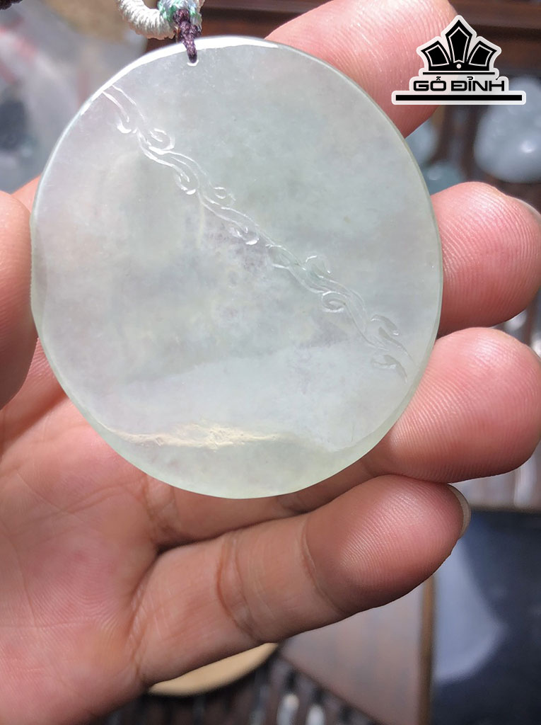 Mặt Dây Chuyền Phổ Hiền Đá Cẩm Thạch Cao 50 Ngang 44,3 Sâu 5,5 (mm) 22g