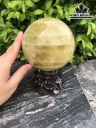 Bi Cầu Đá Thạch Anh Vàng Đường Kính Hạt 11 (cm) 1,85kg