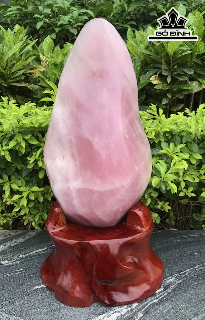 Núi Cảnh Đá Thạch Anh Hồng Ánh Titan Cao 46,9 Ngang 21 Sâu 12 (cm) 7,6kg