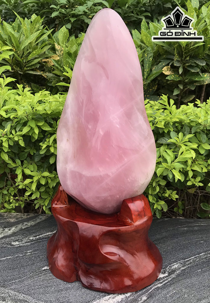 Núi Cảnh Đá Thạch Anh Hồng Ánh Titan Cao 46,9 Ngang 21 Sâu 12 (cm) 7,6kg