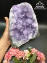 Tinh Thể Đá Thạch Anh Tím Nổi Hoa Cao 16 Ngang 15,8 Sâu 9,5 (cm) 6kg