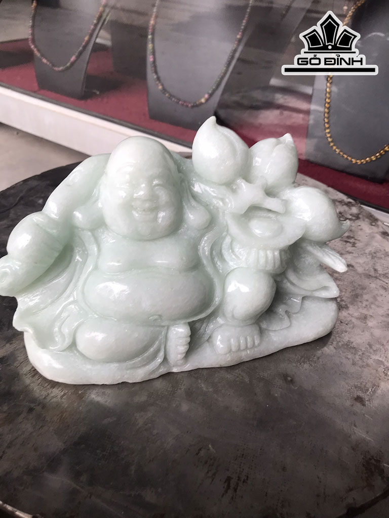 Di Lặc Đá Canxit Yên Bái Cao 16 Ngang 21 (cm) 3,4kg