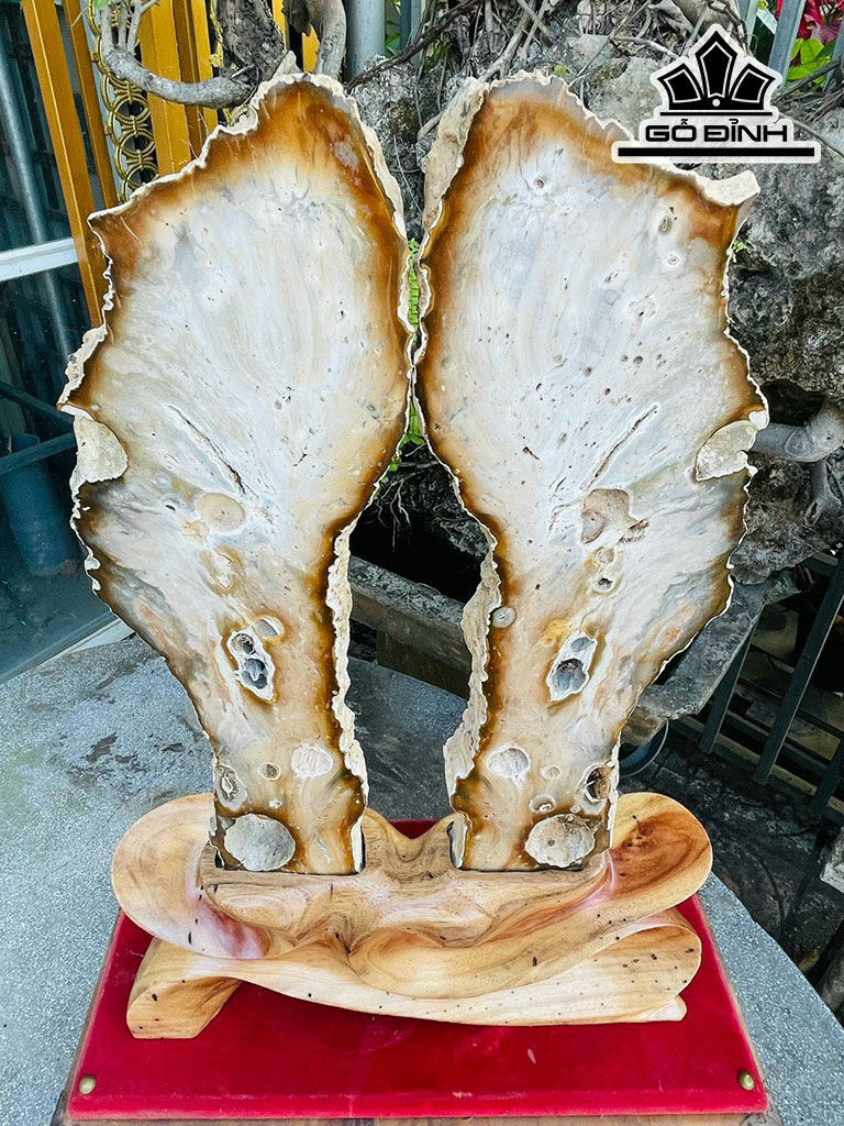 Tác Phẩm Cặp Đá Mã Não Cao 59 (cm) 10,8kg