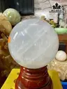 Bi Cầu Đá Thạch Anh Trắng Cùi Dừa Đường Kính Hạt 12,5 (cm) 3,21kg