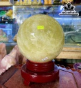 Bi Cầu Đá Thạch Anh Vàng Đường Kính Hạt 18 (cm) 8,83kg