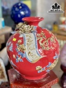 Bình Gốm Mã Đáo Thành Công Gốm Bát Tràng Cao 30 Ngang 27 (cm)