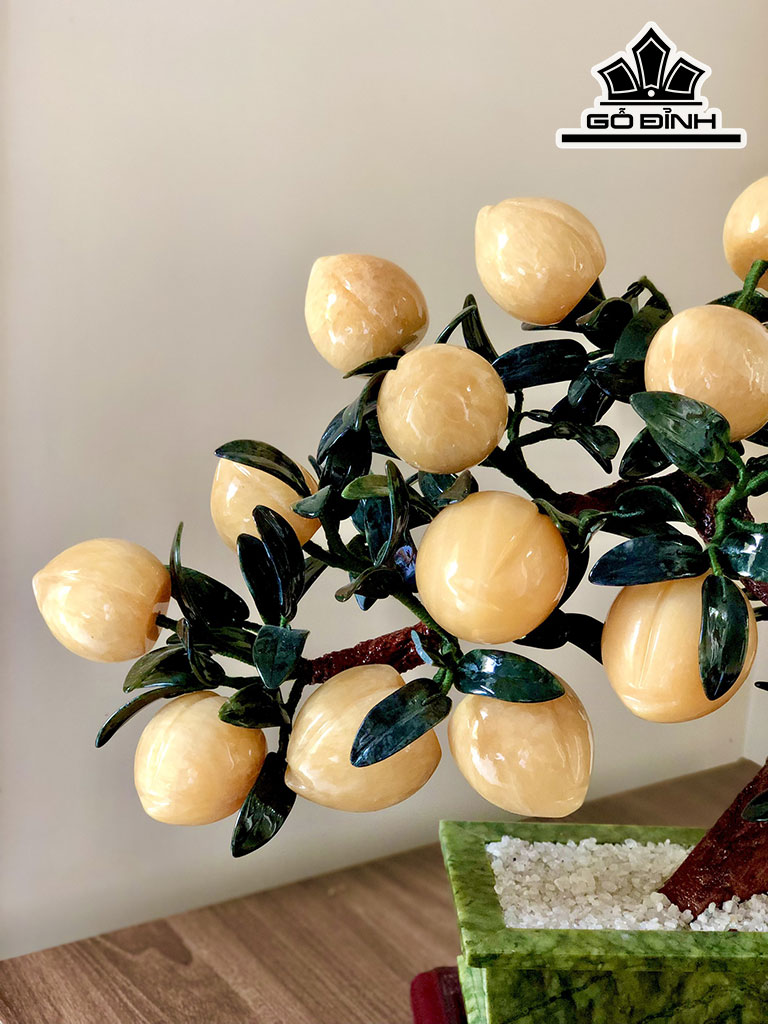 Cây Đào 18 Quả Đá Ngọc Hoàng Long Cao 43 Ngang 48 (cm) 9kg