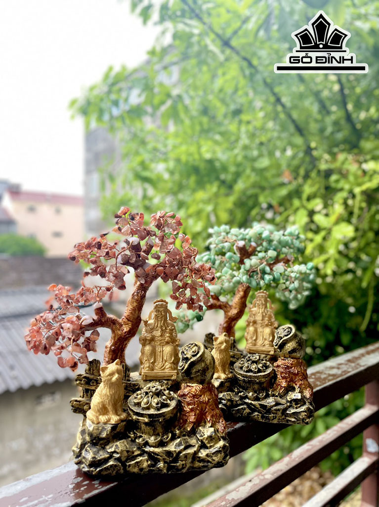 Cây Tài Lộc Đá Vụn Thạch Anh