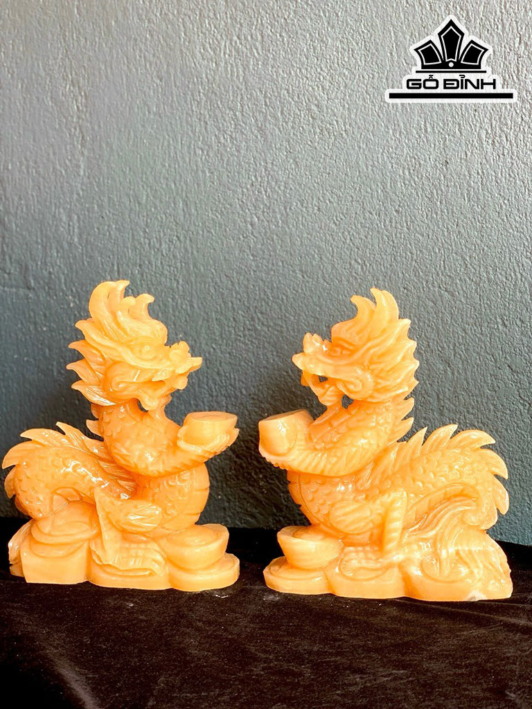 Long Kim Tiền Đá Ngọc Hoàng Long Cao 20 Ngang 15 (cm) 1,8kg
