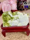 Tác Phẩm Non Sơn Gấm Vóc Đá  Serpentine Cao 24 Ngang 28 Sâu 12 (cm) 7kg