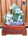Tác Phẩm Phong Cảnh Đá Flourite Cao 39 Ngang 30 (cm) 8,8kg Riêng Đá Cao 27 Ngang 24 (cm) 7,5kg