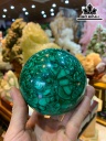 Bi Cầu Đá Malachite Đường Kính Hạt 10 (cm) 1,5kg