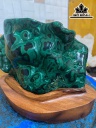 Tác Phẩm Đá Malachite Cao 15 Ngang 17 (cm) 2kg