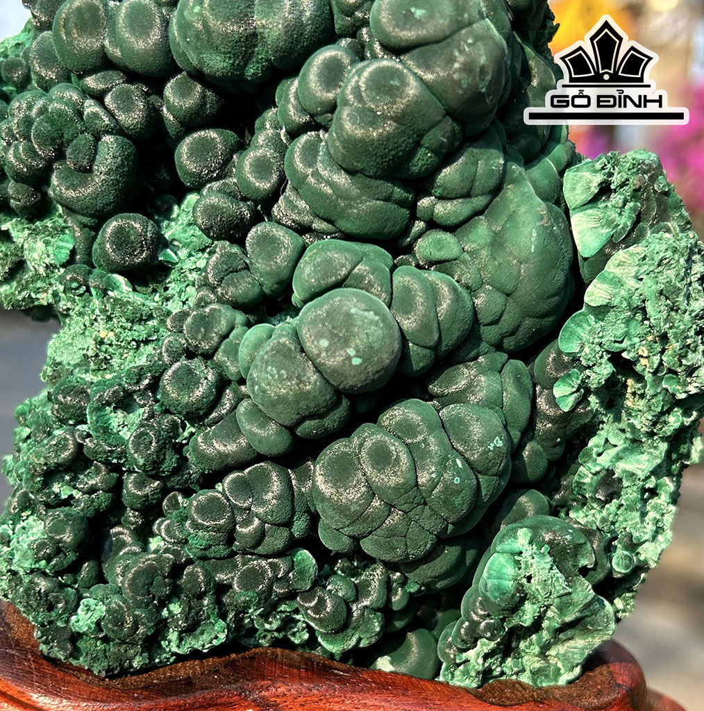 Tác Phẩm Đá Malachite Cao 19 Ngang 13 (cm) 1,57kg