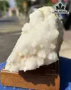 Tác Phẩm Đá Thạch Anh Trắng Bông Tuyết Cao 23 Ngang 13 (cm) 2,4kg