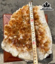 Tác Phẩm Đá Thạch Anh Vàng Cao 22 Ngang 27 Sâu 14 (cm) 9,2kg
