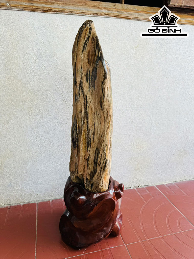 Tác Phẩm Gỗ Hóa Thạch Cao 97 Ngang 18 (cm) 43kg