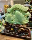 Tác Phẩm Song Ngư Uyên Ương Đá Serpentine Cao 38 Ngang 36 Sâu 14 Riêng Đá Cao 34 Ngang 26 Sâu 8 (cm)