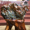 Tác Phẩm Đá Canxedon Cao 90 Ngang 75 Riêng Đá Cao 45 (cm) 61kg