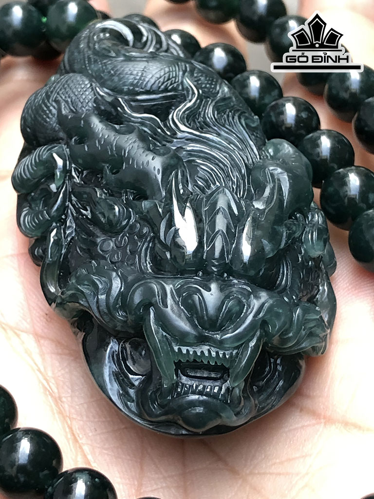 Chuỗi Rồng Đá Cẩm Thạch Cao 69 Ngang 36,8 Sâu 20 (mm) 152g