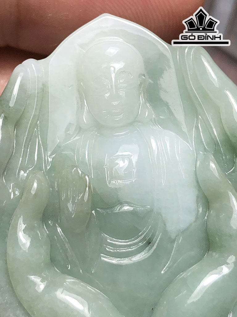 Mặt Dây Chuyền Adida Đá Cẩm Thạch Cao 42 Ngang 35 Sâu 12,3 (mm) 37g